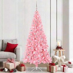 Sapin de Noël avec 300 LED avec support Rose 210 cm PVC 541931541931