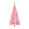 Sapin de Noël avec 300 LED avec support Rose 210 cm PVC 541931541931