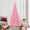 Sapin de Noël avec 300 LED avec support Rose 210 cm PVC 541933541933