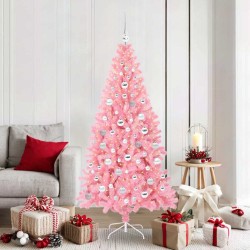 Sapin de Noël avec 300 LED avec support Rose 180 cm PVC 541935541935
