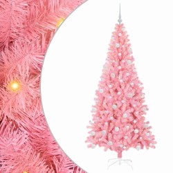 Sapin de Noël avec 300 LED avec support Rose 180 cm PVC 541936541936