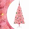 Sapin de Noël avec 150 LED avec support Rose 150 cm PVC 541937541937