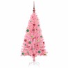 Sapin de Noël avec 150 LED avec support Rose 150 cm PVC 541937541937