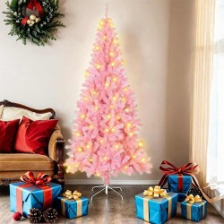 Sapin de Noël avec 300 LED avec support Rose 180 cm PVC 541938541938