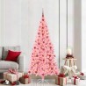 Sapin de Noël avec 300 LED avec support Rose 210 cm PVC 541939541939