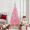Sapin de Noël avec 150 LED avec support Rose 150 cm PVC 541940541940