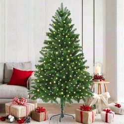 Sapin de Noël avec 300 LED avec support Vert 180 cm PE 541941541941