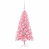Sapin de Noël avec 150 LED avec support Rose 120 cm PVC 541945541945