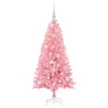 Sapin de Noël avec 150 LED avec support Rose 120 cm PVC 541946541946