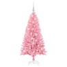 Sapin de Noël avec 150 LED avec support Rose 120 cm PVC 541946541946