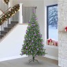 Sapin de Noël avec 300 LED avec support Vert 240 cm PVC 541947541947
