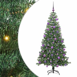 Sapin de Noël avec 300 LED avec support Vert 240 cm PVC 541947541947