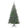 Sapin de Noël avec 300 LED avec support Vert 240 cm PVC 541947541947