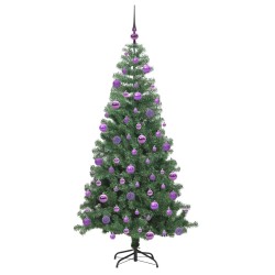 Sapin de Noël avec 300 LED avec support Vert 240 cm PVC 541947541947