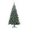 Sapin de Noël avec 300 LED avec support Vert 240 cm PVC 541947541947
