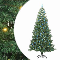 Sapin de Noël avec 300 LED avec support Vert 240 cm PVC 541949541949