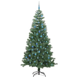 Sapin de Noël avec 300 LED avec support Vert 240 cm PVC 541949541949