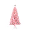 Sapin de Noël avec 150 LED avec support Rose 120 cm PVC 541952541952