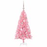 Sapin de Noël avec 150 LED avec support Rose 120 cm PVC 541952541952