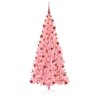 Sapin de Noël avec 300 LED avec support Rose 180 cm PVC 541955541955