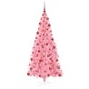 Sapin de Noël avec 300 LED avec support Rose 180 cm PVC 541955541955