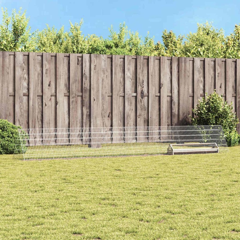 Cage à poules Argent 430 x 55 x 55 cm Acier galvanisé 541960541960