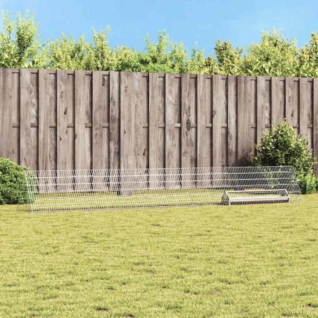 Cage à poules Argent 430 x 55 x 55 cm Acier galvanisé 541960541960