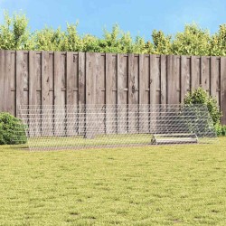 Cage à poules Argent 430 x 100 x 85 cm Acier galvanisé 541964541964