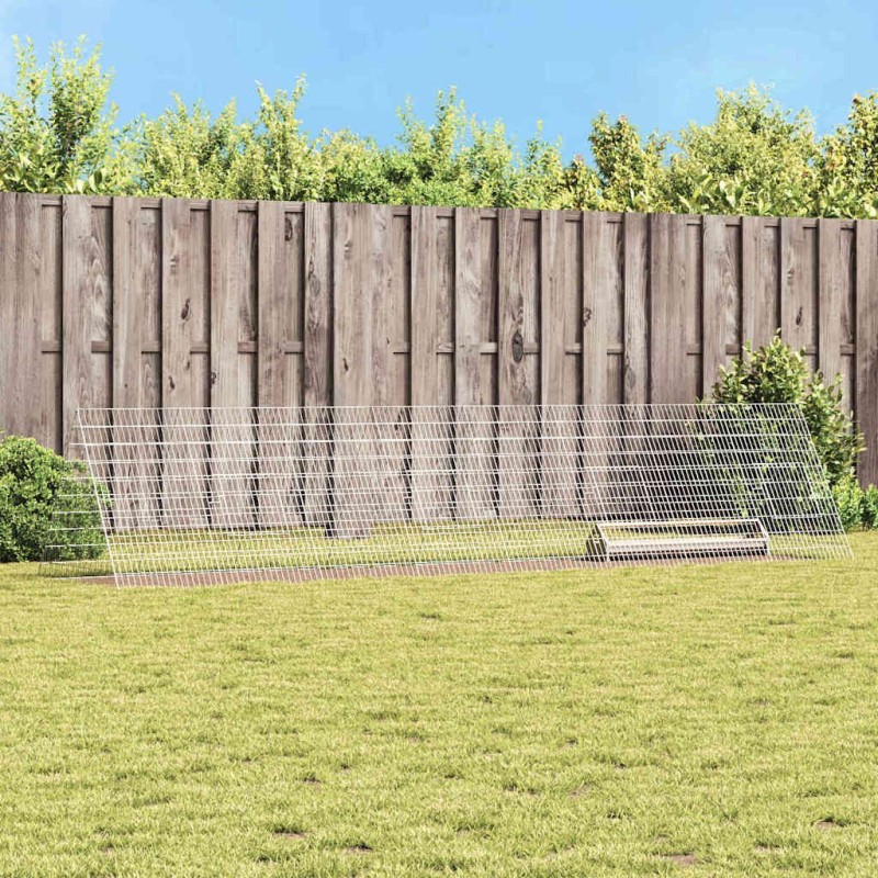 Cage à poules Argent 430 x 100 x 85 cm Acier galvanisé 541964541964