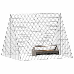 Cage à poules Argent 110 x 100 x 85 cm Acier galvanisé 541965541965