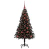 Sapin de Noël avec 150 LED avec support Noir 120 cm PVC 541972541972