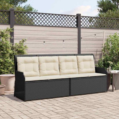Banc de jardin Noir polyrotin 541980541980