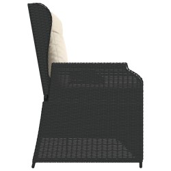 Banc de jardin Noir polyrotin 541980541980