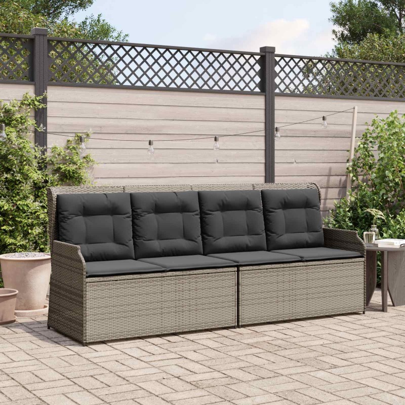 Banc de jardin Gris polyrotin 541982541982