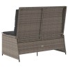Banc de jardin Gris polyrotin 541982541982