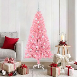 Sapin de Noël avec 150 LED avec support Rose 150 cm PVC 541984541984