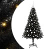 Sapin de Noël avec 150 LED avec support Noir 150 cm PVC 541985541985