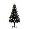 Sapin de Noël avec 150 LED avec support Noir 150 cm PVC 541985541985