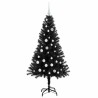 Sapin de Noël avec 150 LED avec support Noir 150 cm PVC 541985541985