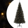 Sapin de Noël avec 300 LED avec support Noir 180 cm PVC 541986541986
