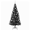 Sapin de Noël avec 300 LED avec support Noir 180 cm PVC 541987541987