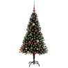 Sapin de Noël avec 150 LED avec support Noir 150 cm PVC 541988541988