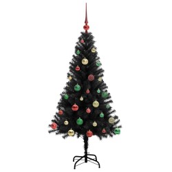 Sapin de Noël avec 150 LED avec support Noir 150 cm PVC 541988541988