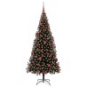 Sapin de Noël avec 300 LED avec support Noir 180 cm PVC 541989541989