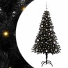 Sapin de Noël avec 150 LED avec support Noir 150 cm PVC 541990541990