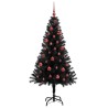 Sapin de Noël avec 150 LED avec support Noir 150 cm PVC 541991541991