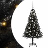 Sapin de Noël avec 150 LED avec support Noir 120 cm PVC 541992541992