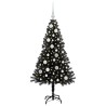 Sapin de Noël avec 150 LED avec support Noir 120 cm PVC 541992541992