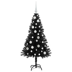 Sapin de Noël avec 150 LED avec support Noir 120 cm PVC 541992541992