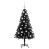 Sapin de Noël avec 150 LED avec support Noir 120 cm PVC 541992541992